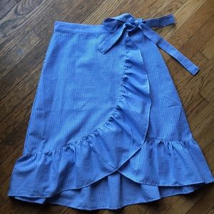 Sear Sucker Wrap Skirt